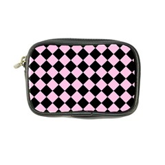 Block Fiesta - Blush Pink & Black Coin Purse by FashionBoulevard