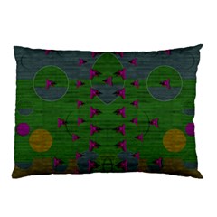 Happy Flower Fish Living In Peace On The Reef Pillow Case (two Sides) by pepitasart