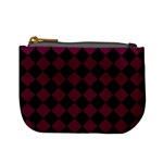 Block Fiesta - Boysenberry Purple & Black Mini Coin Purse Front