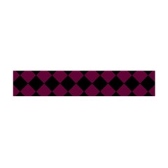 Block Fiesta - Boysenberry Purple & Black Flano Scarf (mini) by FashionBoulevard