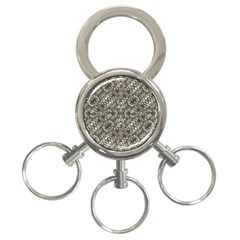 Urban Art Textured Print Pattern 3-ring Key Chain by dflcprintsclothing