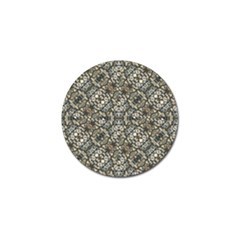 Urban Art Textured Print Pattern Golf Ball Marker