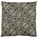 Urban Art Textured Print Pattern Large Cushion Case (Two Sides) Front