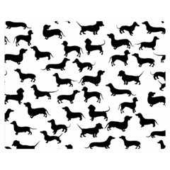 Dachshunds! Double Sided Flano Blanket (medium)  by ZeeBee