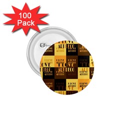 I Love Art Deco Typographic Motif Collage Print 1 75  Buttons (100 Pack) 