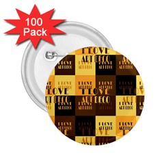 I Love Art Deco Typographic Motif Collage Print 2 25  Buttons (100 Pack)  by dflcprintsclothing