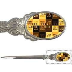 I Love Art Deco Typographic Motif Collage Print Letter Opener by dflcprintsclothing