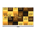 I Love Art Deco Typographic Motif Collage Print Business Card Holder Front