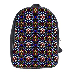 Abstract-s-2 School Bag (large) by ArtworkByPatrick