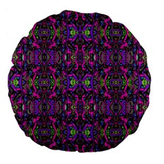 Abstract-s-3 Large 18  Premium Round Cushions by ArtworkByPatrick