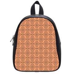 Timeless   Black & Cantaloupe Orange School Bag (Small)