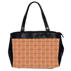 Timeless   Black & Cantaloupe Orange Oversize Office Handbag (2 Sides)