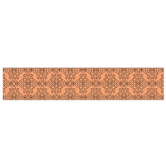 Timeless   Black & Cantaloupe Orange Small Flano Scarf