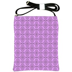 Timeless - Black & Lavender Purple Shoulder Sling Bag by FashionBoulevard