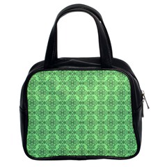 Timeless - Black & Mint Green Classic Handbag (two Sides)