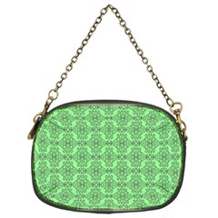 Timeless - Black & Mint Green Chain Purse (one Side)