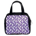 Cute Flowers - Imperial Purple Classic Handbag (Two Sides) Front