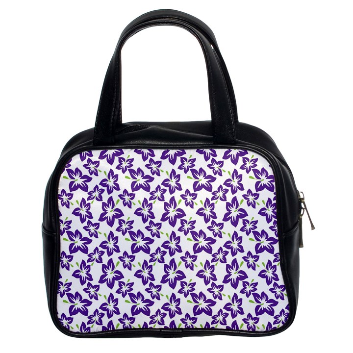 Cute Flowers - Imperial Purple Classic Handbag (Two Sides)