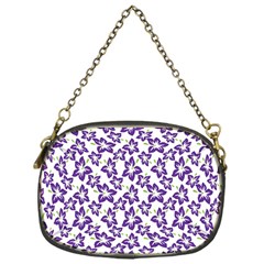 Cute Flowers - Imperial Purple Chain Purse (one Side) by FashionBoulevard