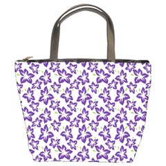 Cute Flowers - Imperial Purple Bucket Bag by FashionBoulevard