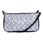 Cute Flowers - Silver Grey Shoulder Clutch Bag Front