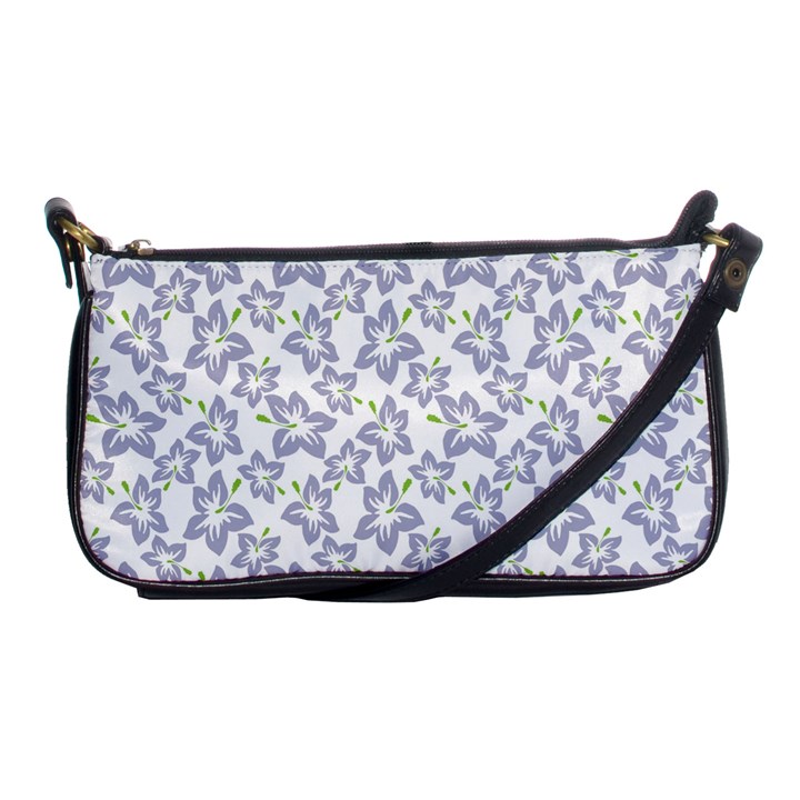 Cute Flowers - Silver Grey Shoulder Clutch Bag