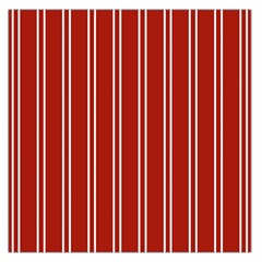 Nice Stripes - Apple Red Large Satin Scarf (square) by FashionBoulevard