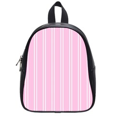 Nice Stripes - Blush Pink School Bag (small) by FashionBoulevard