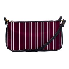 Nice Stripes - Boysenberry Purple Shoulder Clutch Bag by FashionBoulevard