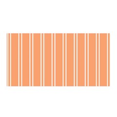 Nice Stripes - Cantaloupe Orange Satin Wrap by FashionBoulevard