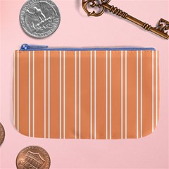 Nice Stripes - Cantaloupe Orange Large Coin Purse by FashionBoulevard