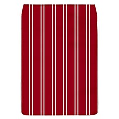 Nice Stripes - Carmine Red Removable Flap Cover (l) by FashionBoulevard