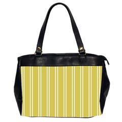 Nice Stripes - Ceylon Yellow Oversize Office Handbag (2 Sides) by FashionBoulevard