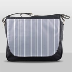 Nice Stripes - Cloudy Grey Messenger Bag by FashionBoulevard