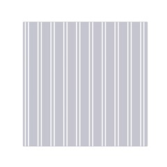 Nice Stripes - Cloudy Grey Small Satin Scarf (square) by FashionBoulevard