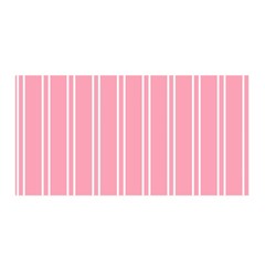 Nice Stripes - Flamingo Pink Satin Wrap by FashionBoulevard