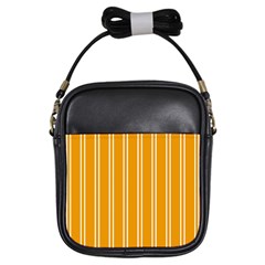 Nice Stripes - Honey Orange Girls Sling Bag by FashionBoulevard