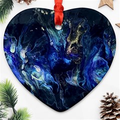 Somewhere In Space Ornament (heart) by CKArtCreations