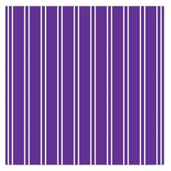 Nice Stripes - Imperial Purple Large Satin Scarf (square) by FashionBoulevard