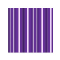 Nice Stripes - Imperial Purple Small Satin Scarf (square) by FashionBoulevard