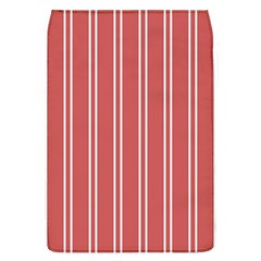 Nice Stripes - Indian Red Removable Flap Cover (l) by FashionBoulevard