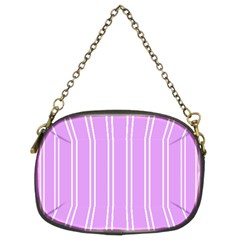 Nice Stripes - Lavender Purple Chain Purse (two Sides) by FashionBoulevard