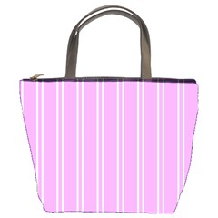 Nice Stripes - Lavender Purple Bucket Bag by FashionBoulevard