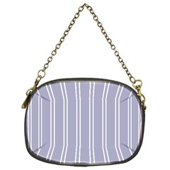 Nice Stripes - Silver Grey Chain Purse (one Side) by FashionBoulevard