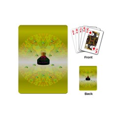 Birds And Sunshine With A Big Bottle Peace And Love Playing Cards Single Design (mini) by pepitasart