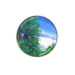 Drawing Of A Summer Day Hat Clip Ball Marker (4 Pack) by Fractalsandkaleidoscopes