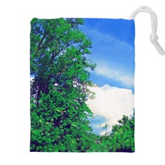 Drawing Of A Summer Day Drawstring Pouch (5xl) by Fractalsandkaleidoscopes