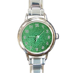 Sparkling Irish Cream Round Italian Charm Watch by ScottFreeArt