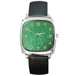 Sparkling Irish cream Square Metal Watch Front