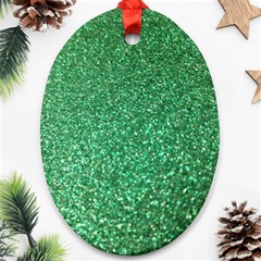 Sparkling Irish Cream Oval Ornament (two Sides)